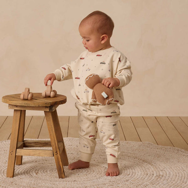 Quincy Mae - Relaxed Fleece Sweatpant - Cars