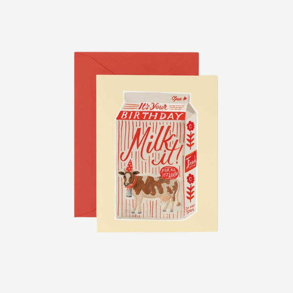 Rifle Paper Co. - Milk It Birthday Card