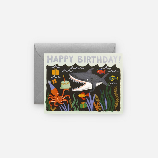 Rifle Paper Co. - Shark Birthday Card