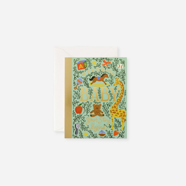 Rifle Paper Co. - Storybook Baby Card
