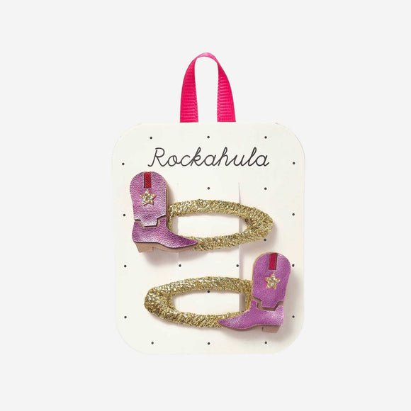 Rockahula Kids - Dolly Disco Cowgirl Boots Hair Clips