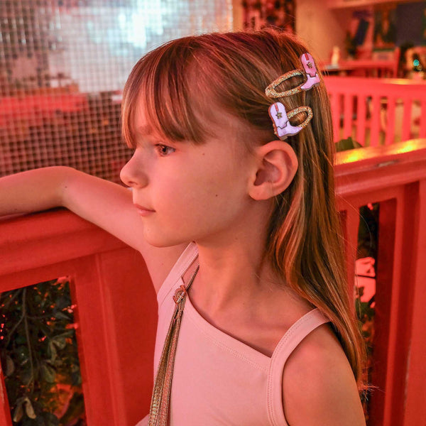 Rockahula Kids - Dolly Disco Cowgirl Boots Hair Clips