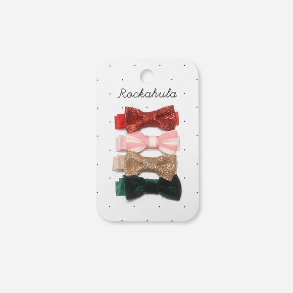 Rockahula Kids - Jolly Christmas Mini Bow Clips