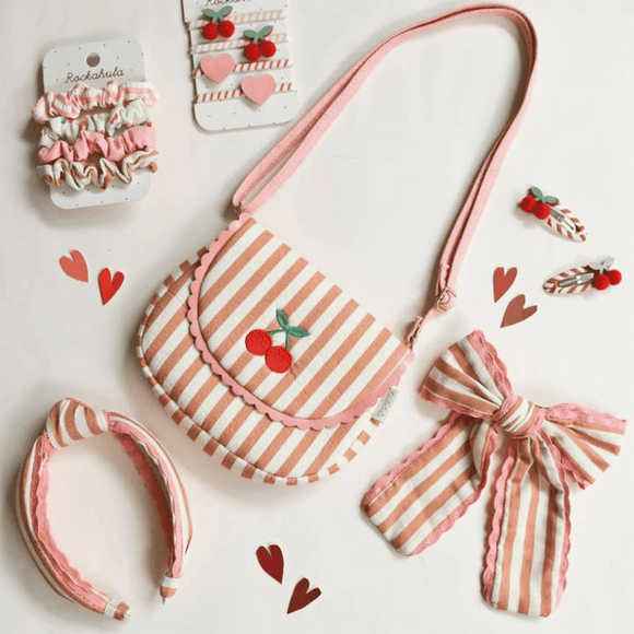 Rockahula Kids - Stripey Cherry Scallop Bag