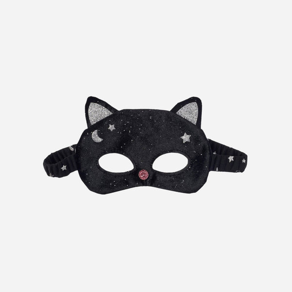Rockahula Kids - Velvet Black Cat Mask (3-10 Years)