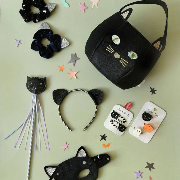 Rockahula Kids - Velvet Black Cat Mask (3-10 Years)