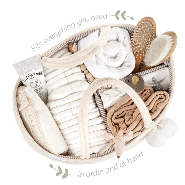 Fephas - Rope Diaper Caddy | Beige