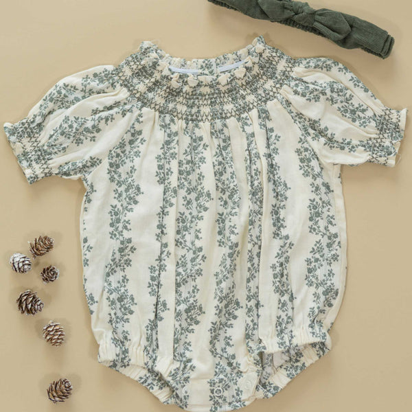 Rylee + Cru - Ada Romper - Green Vines
