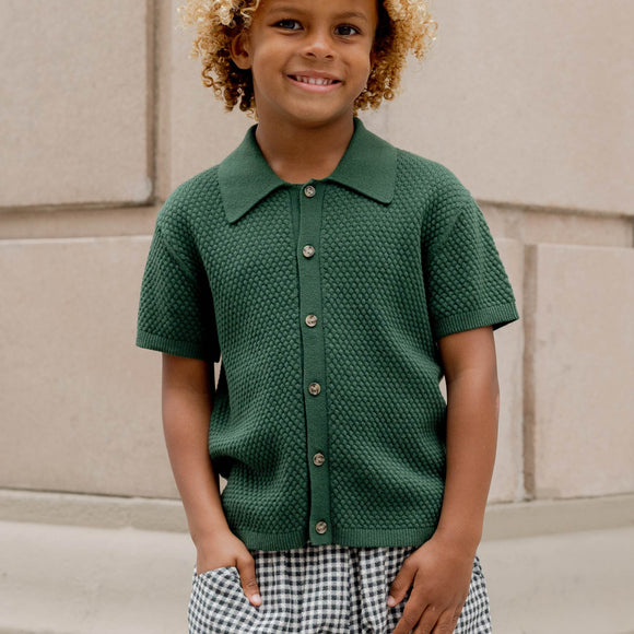 Rylee + Cru - Aiden Polo - Green