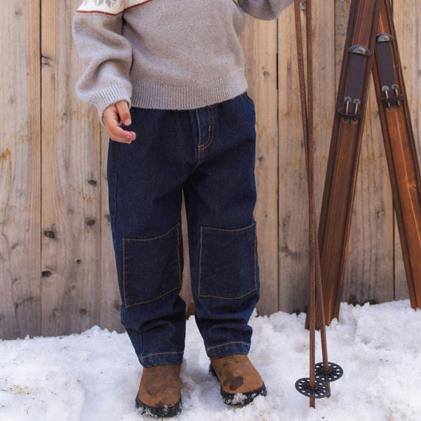 Rylee + Cru - Baggy Pant - Dark Indigo