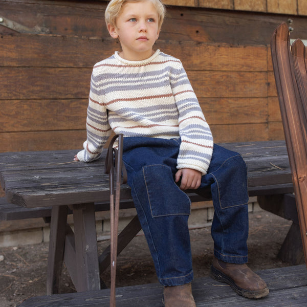 Rylee + Cru - Baggy Pant - Dark Indigo