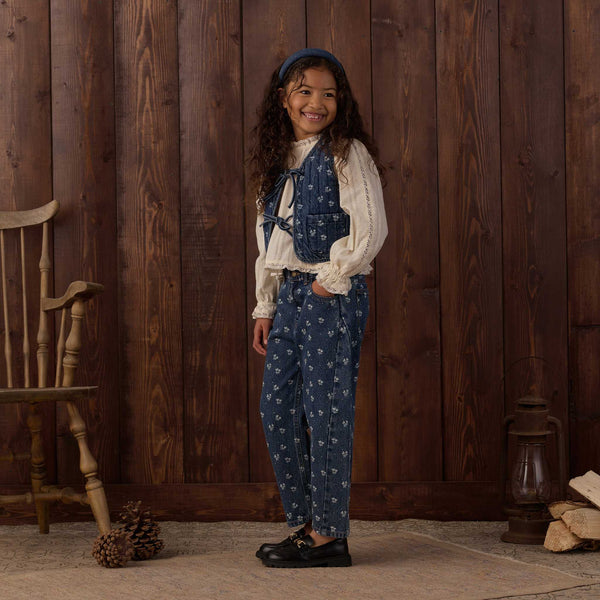 Rylee + Cru - Barrel Pant - Heart Ditsy