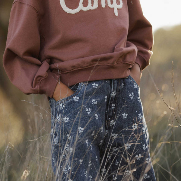 Rylee + Cru - Barrel Pant - Heart Ditsy