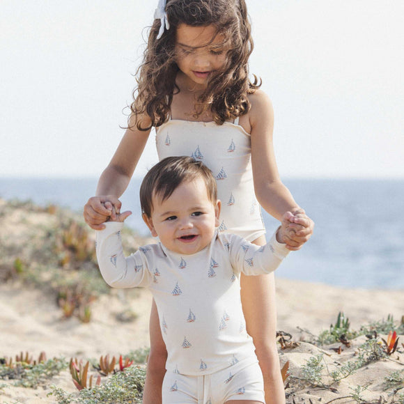 Rylee + Cru -Boys Rashguard Set - Sail