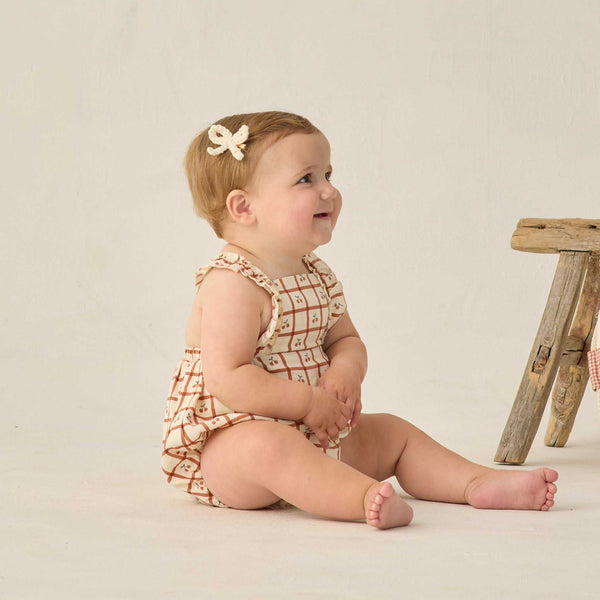 Rylee + Cru - Chiara Romper - Cherry Check
