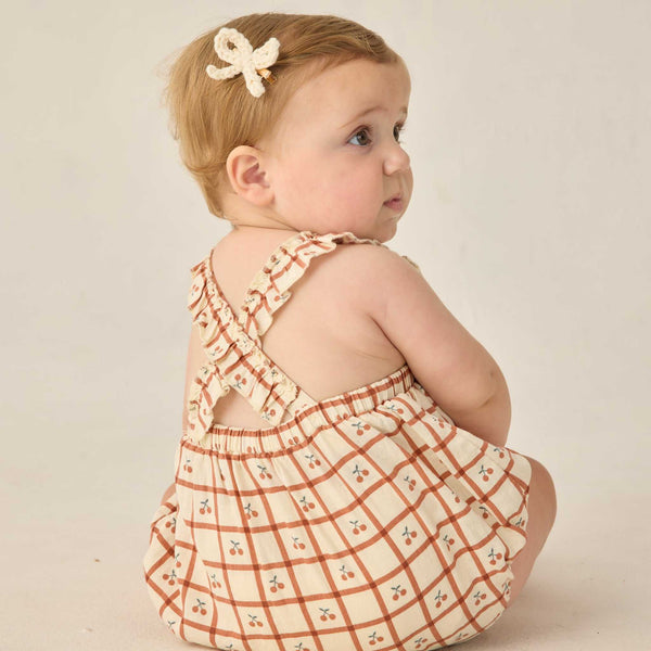 Rylee + Cru - Chiara Romper - Cherry Check