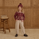 Rylee + Cru - Collared Cardigan - Burgundy