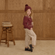Rylee + Cru - Collared Cardigan - Burgundy