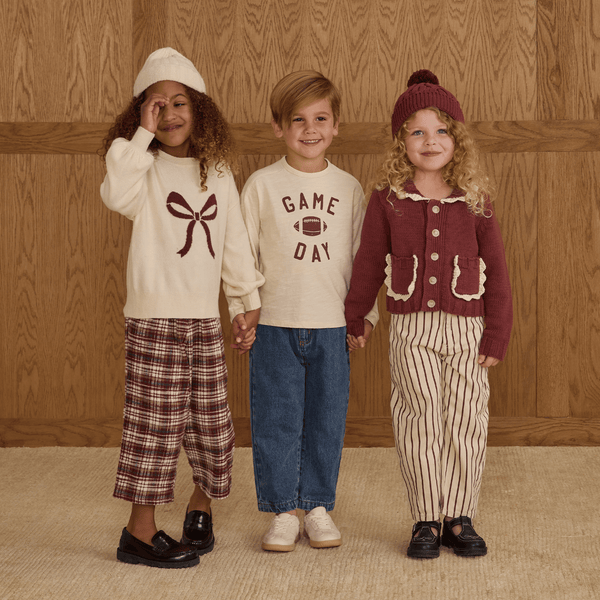 Rylee + Cru - Collared Cardigan - Burgundy