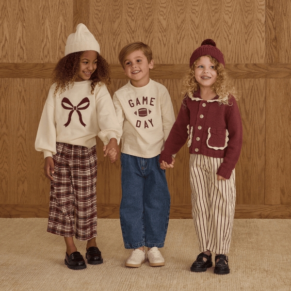 Rylee + Cru - Collared Cardigan - Burgundy