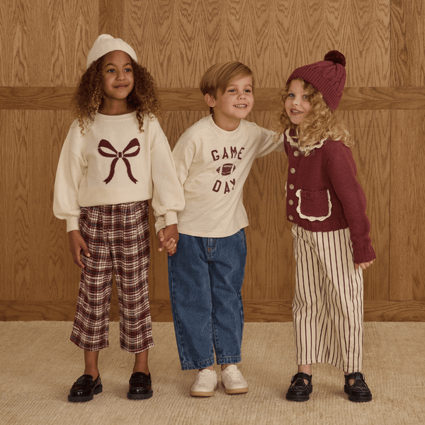 Rylee + Cru - Collared Cardigan - Burgundy