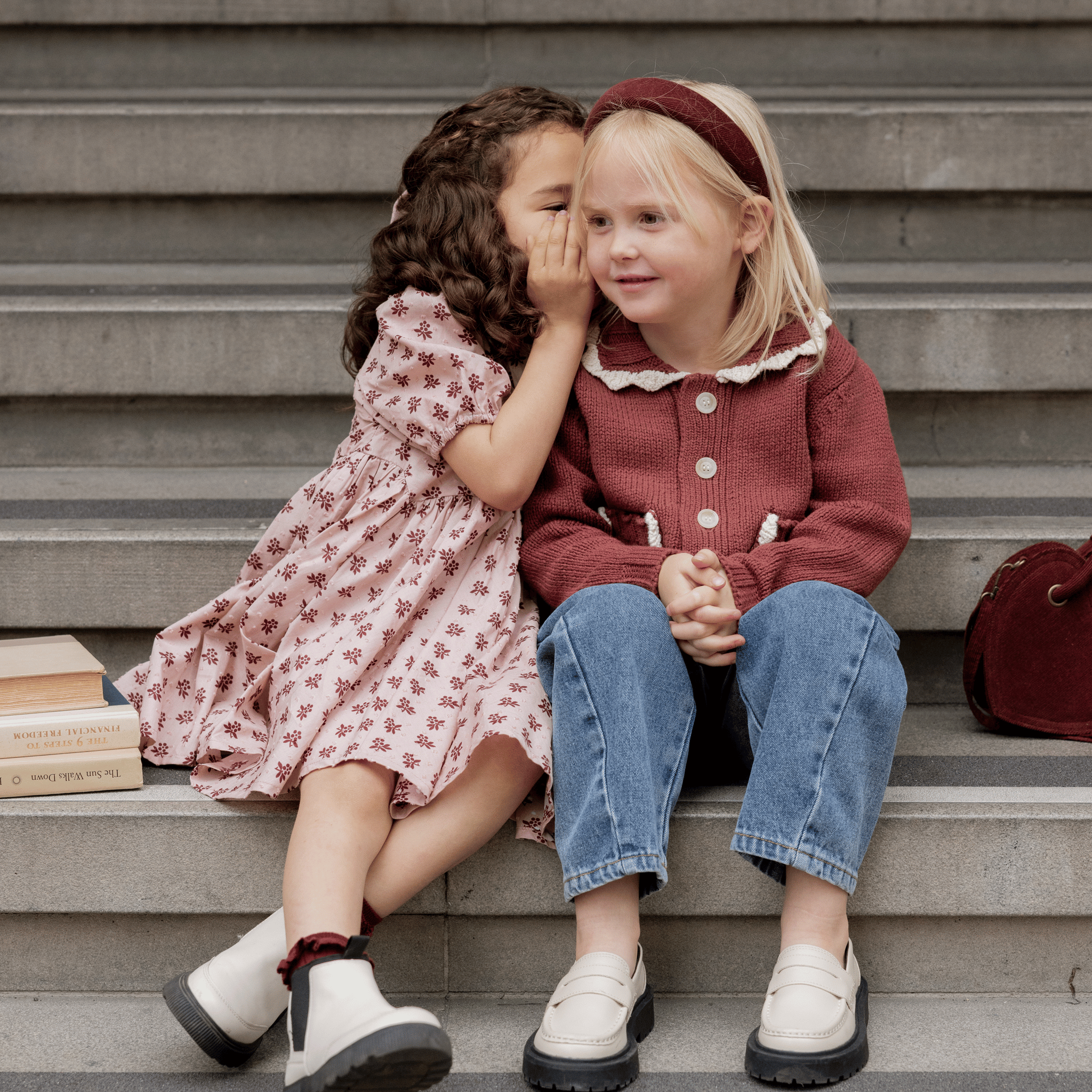 Rylee + Cru - Collared Cardigan - Burgundy Dearly Rylee + Cru - Collared Cardigan - Burgundy Dearly