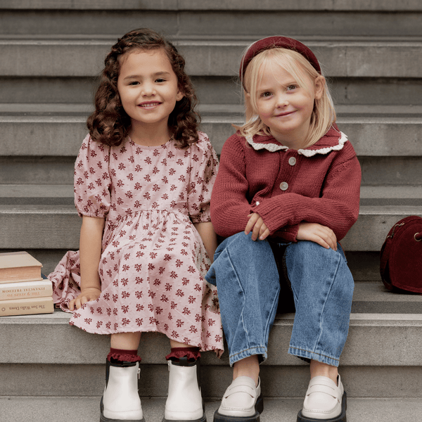 Rylee + Cru - Collared Cardigan - Burgundy