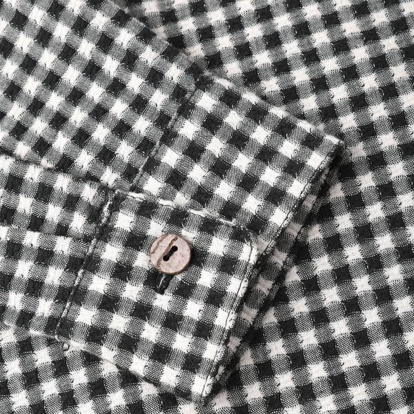 Rylee + Cru - Collared Long Sleeve Shirt - Black Gingham
