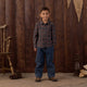 Rylee + Cru - Collared Long Sleeve Shirt - Midnight Plaid