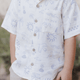 Rylee + Cru - Collared Short Sleeve Shirt - Mediterranean