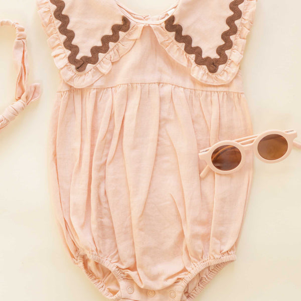 Rylee + Cru - Cove Romper – Blush