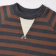 Rylee + Cru - Crew Neck Romper - Mulberry Stripe