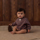 Rylee + Cru - Crew Neck Romper - Mulberry Stripe