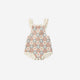 Rylee + Cru - Crochet Romper - Blue / Light Pink / Ivory