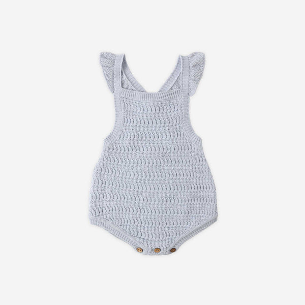 Rylee + Cru - Crochet Romper | Periwinkle