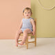 Rylee + Cru - Crochet Romper | Periwinkle
