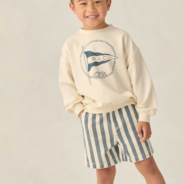 Rylee + Cru - Dawson Short - Natural Stripe
