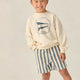 Rylee + Cru - Dawson Short - Natural Stripe