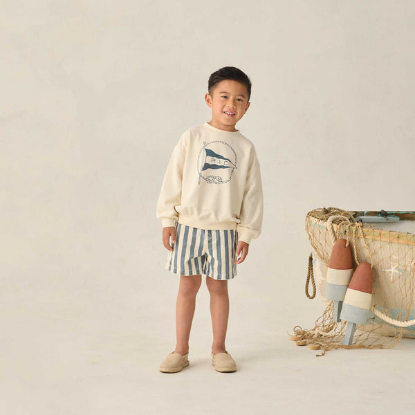 Rylee + Cru - Dawson Short - Natural Stripe