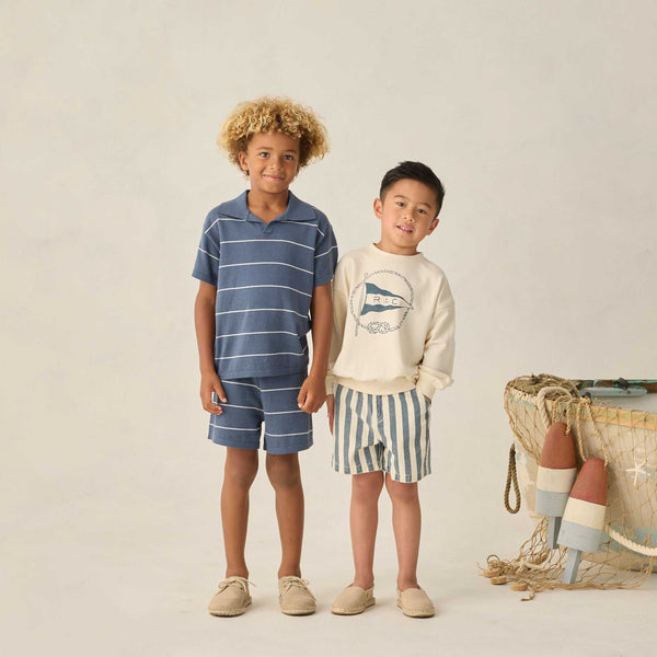 Rylee + Cru - Dawson Short - Natural Stripe