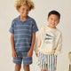 Rylee + Cru - Dawson Short - Natural Stripe