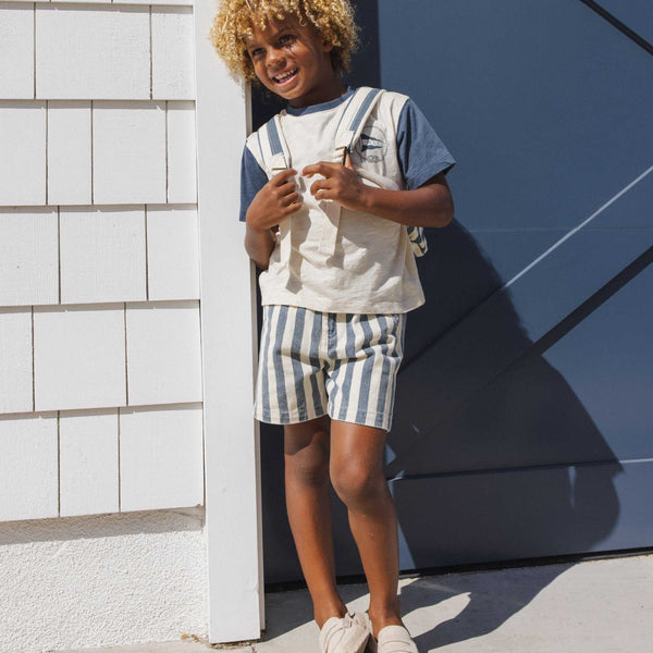 Rylee + Cru - Dawson Short - Natural Stripe