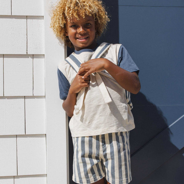 Rylee + Cru - Dawson Short - Natural Stripe