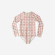 Rylee + Cru - Delphine Rashguard One-Piece - Cherry Check