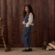 Rylee + Cru - Denim Vest - Heart Ditsy