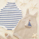 Rylee + Cru - Fisher Romper – Sail Boat