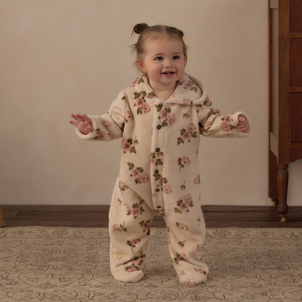 Rylee + Cru - Fleece Jumpsuit - Rose Garden
