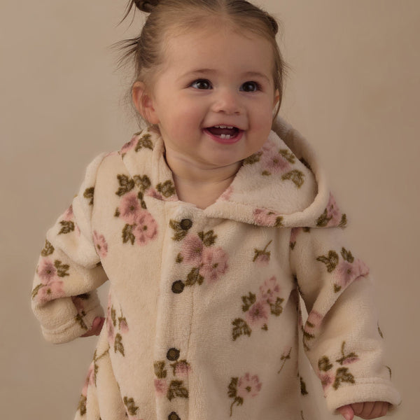 Rylee + Cru - Fleece Jumpsuit - Rose Garden