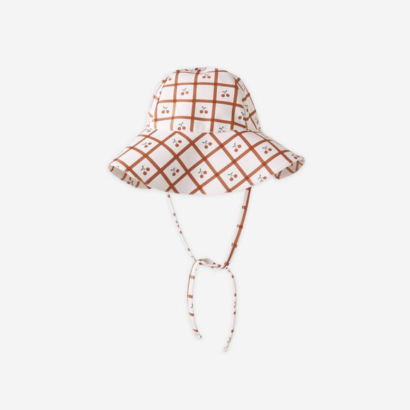 Rylee + Cru - Floppy Swim Hat - Cherry Check