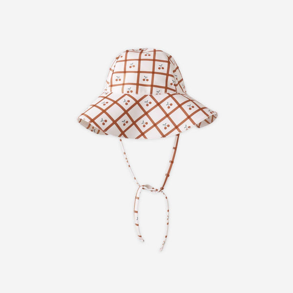 Rylee + Cru - Floppy Swim Hat - Cherry Check